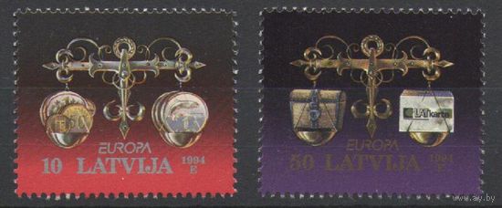 Европа - Великие открытия, Латвия, деньги, 1994 2 марки