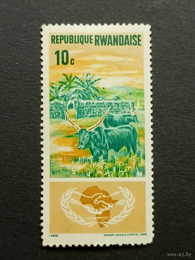 Руанда 1965. 20-летие Организации Объединенных Наций – Год международного сотрудничества