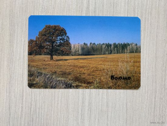 Календарик "БелОМО", 1990, пластик /Минск, Беларусь/