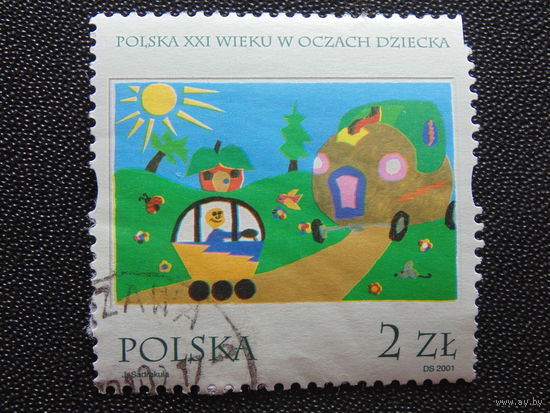 Польша 2001 г. Рисуют дети.