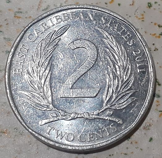 Восточные Карибы 2 цента, 2011 (3-4-49)
