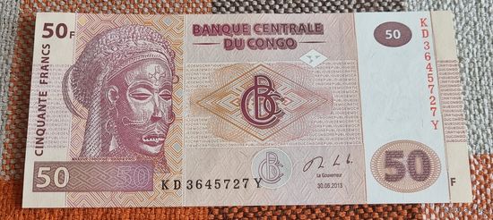 50 франков Конго 2013 года.