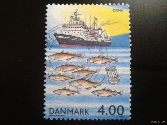 Дания 2002 корабль рыба