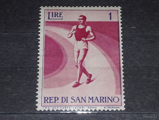 Сан-Марино 1954 Спорт. Спортивная ходьба. Чистая марка