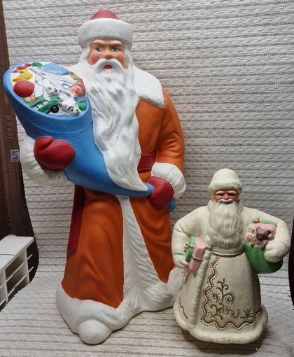 Редкий Очень Большой Дед Мороз Ёлочная игрушка 48см Фабрика Детских игрушек Могилева
