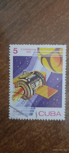 Куба 1983. Спутник  Марс-2. Марка из серии