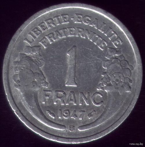 1 Франк 1947 год Франция B