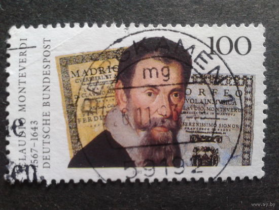 Германия 1993 итальянский композитор Михель-0,7 евро гаш.