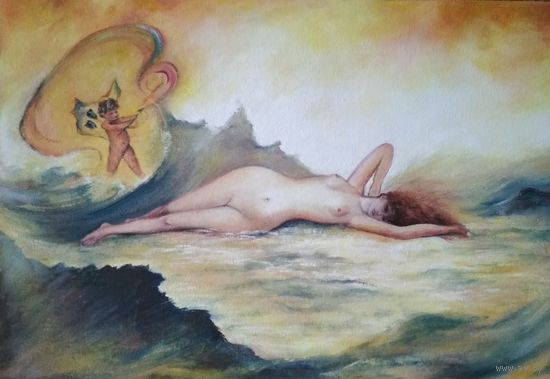 "Венера и Купидон " мифологическая картина