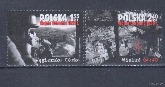 [769] Польша 2009. Начало 2-й Мировой войны.Нападение на Польшу. Гашеная серия.