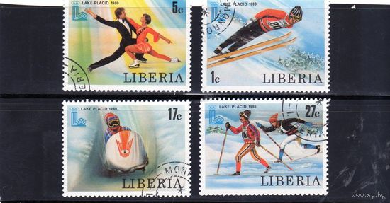 Либерия.Олимпийские игры.Лейк-Плесид.1980