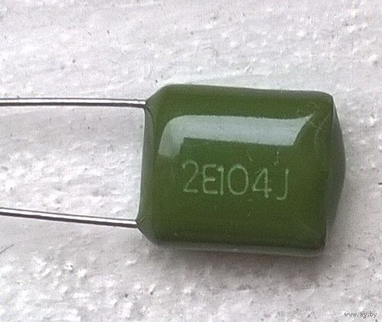 0,1 мкФ - 250 В ((Цена за 20 шт)) 100 нф. 104. Пленочный конденсатор. 0,1мкФ 100нф