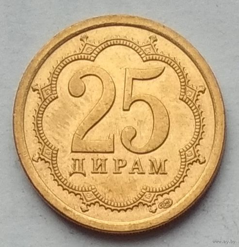 Таджикистан 25 дирамов 2006 г. Магнитная