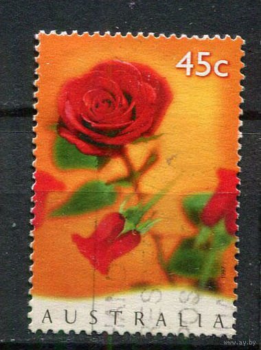 Австралия - 1997 - Роза. День Святого Валентина - [Mi. 1616] - полная серия - 1 марка. Гашеная.  (Лот 9ER)-T7P22