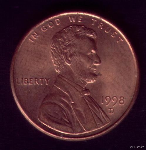 1 цент 1998 год D США