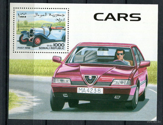 Сомали - 1998 - Автомобили - 1 блок. MNH.