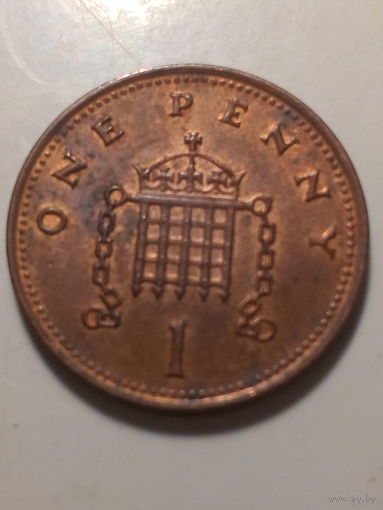 1 пенни Великобритания 2001