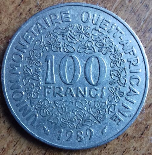 Западная Африка 100 франков 1989