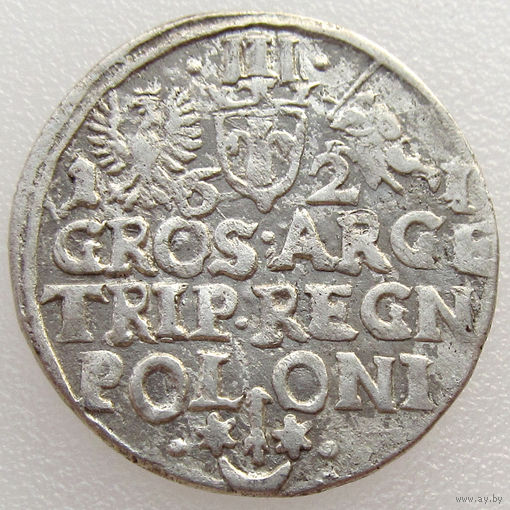 Польша, трояк/ 3 гроша/ трехгрошовик/ 3 Grossus 1621 года, м. дв. Краков/ Cracow, Жигимонт III, Kopicki 1226