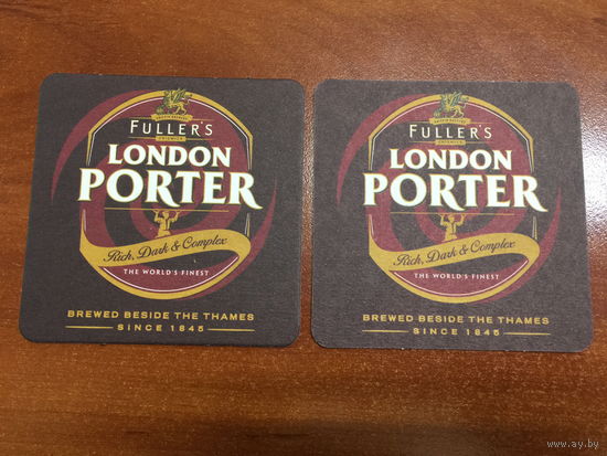 Подставка под пиво Fuller's London Porter (Великобритания) No 3