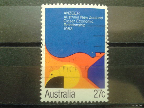 Австралия 1983 стилизованы кенгуру и киви