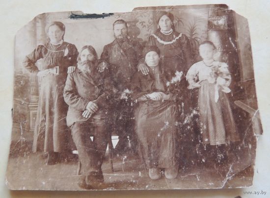 Фото  "Большая семья кулаков", до 1917 г.