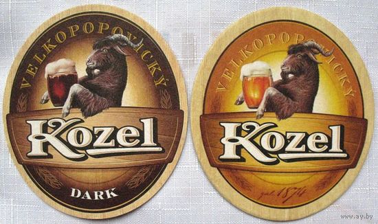 Подставка под пиво Velkopopovicky Kozel (Чехия) No 1