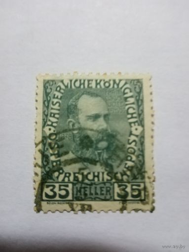 Австрия, 1908г. 35 геллеров