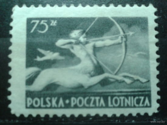 Польша 1948 Авиапочта, кентавр Михель-3,2 евро
