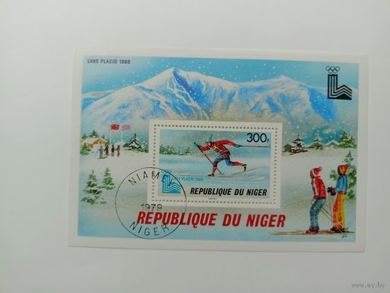 Блок Нигер 1979. Зимние Олимпийские игры – Лейк-Плэсид, США, 1980 г.