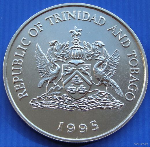 Тринидад и Тобаго. 1 доллар 1995 год  KM#61  "50 лет продовольственной программе - ФАО"  Тираж: 500.000