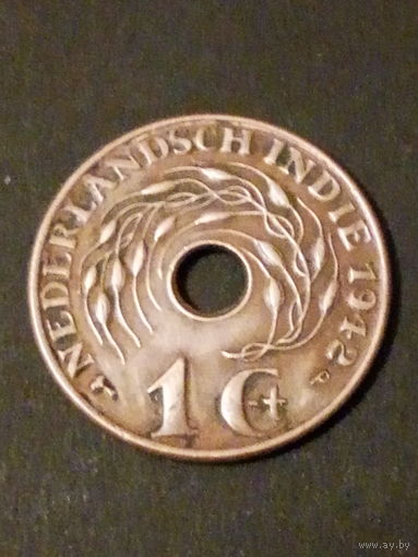 Нидерландская Индия 1 цент 1942г./Р/