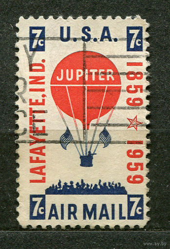 Воздушный шар. США. 1959. Полная серия 1 марка