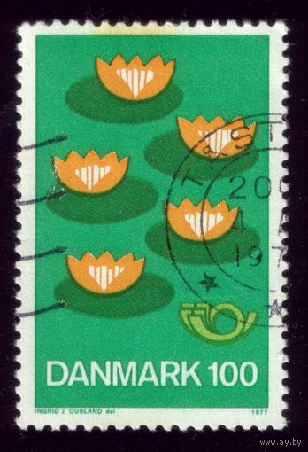 1 марка 1977 год Дания 635