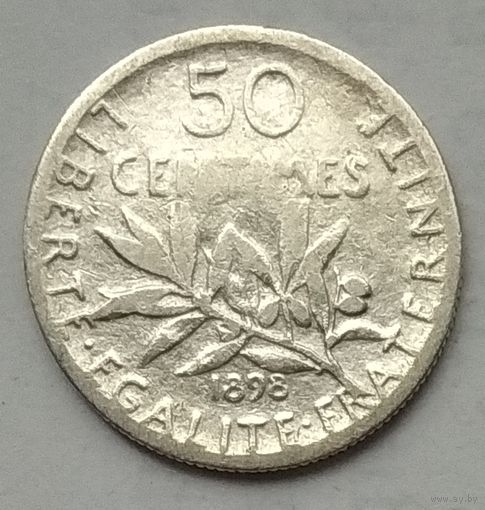 Франция 50 сантимов 1898 г.
