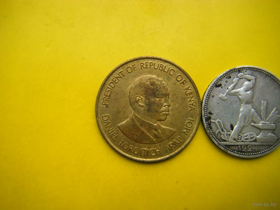 Кения 10 центов 1990г.