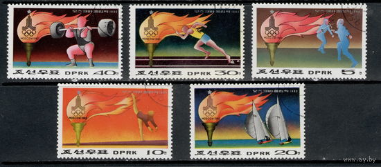 Корея /КНДР/1979/ Летние Олимпийские Игры / Москва - 80 / 5 марок