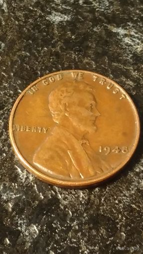 1 цент 1948(5) года США...