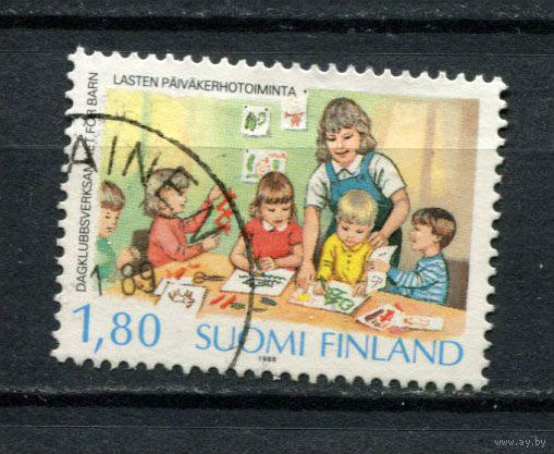 Финляндия - 1988 - Ясли - [Mi. 1065] - полная серия - 1 марка. Гашеная.  (Лот 168BE)
