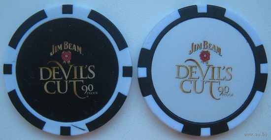 Фишка казино Jim Beam Devil's Cut 90 Proof. Цена за 1 шт.