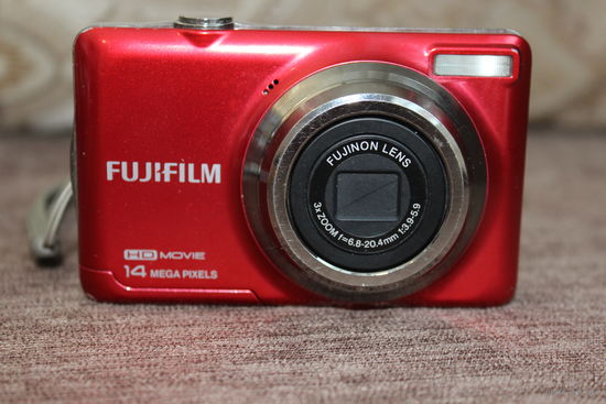 Цифровой фотоаппарат Б/У, FUJIFILM JV 500, RED, рабочий, без флешки.