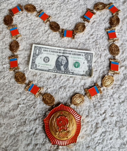 Редкий ШЕЙНЫЙ ЗНАК Медаль орден Герб РСФСР