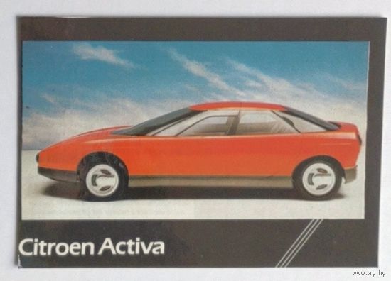 Календарик. Автомобиль Citroen Activia. 1992.