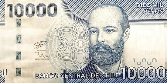 Чили 10000 песо образца 2020 года UNC p164