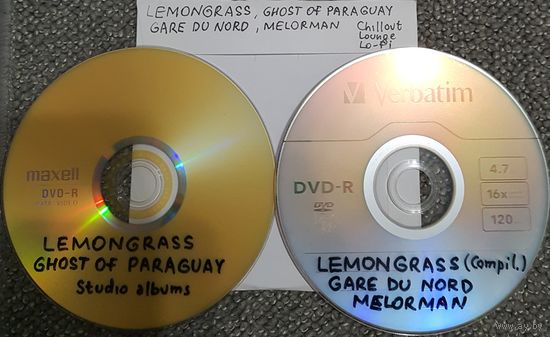 DVD MP3 дискография LEMONGRASS, GHOSTS OF PARAGUAY, GARE DU NORD, MELORMAN - 2 DVD