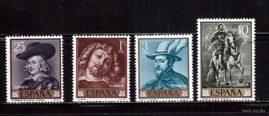 Испания-1962(Мих.1322-1225)  *(след от накл.) , Искусство, Живопись, Рубенс, полная серия