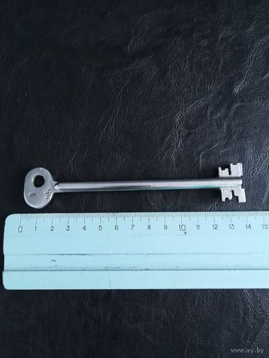 Ключ латунный номерной, номер 55,никелированный