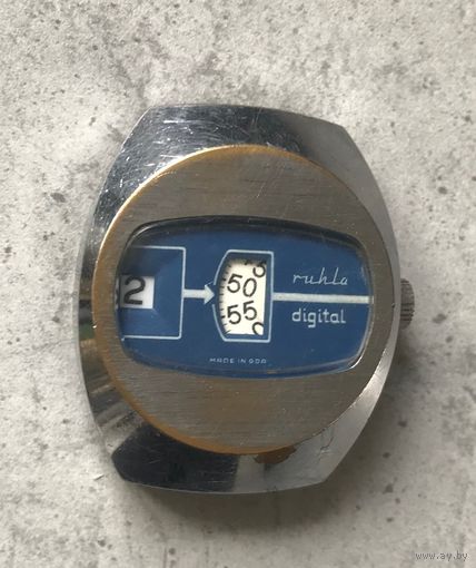 Часы Ruhla Digital винтажные мужские наручные механические часы made in GDR