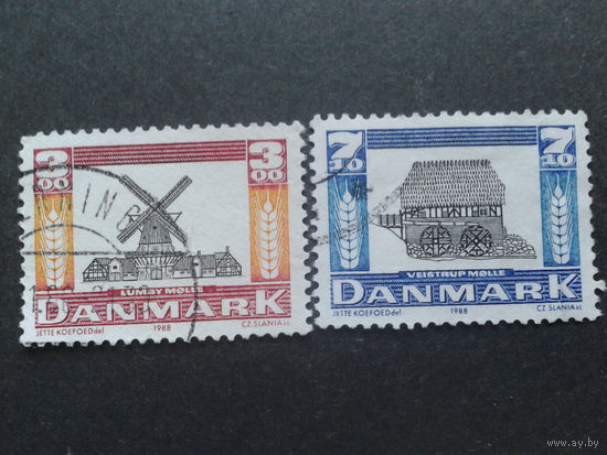 Дания 1988 мельницы полная серия