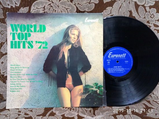 Виниловая пластинка WORLD TOP HITS'72